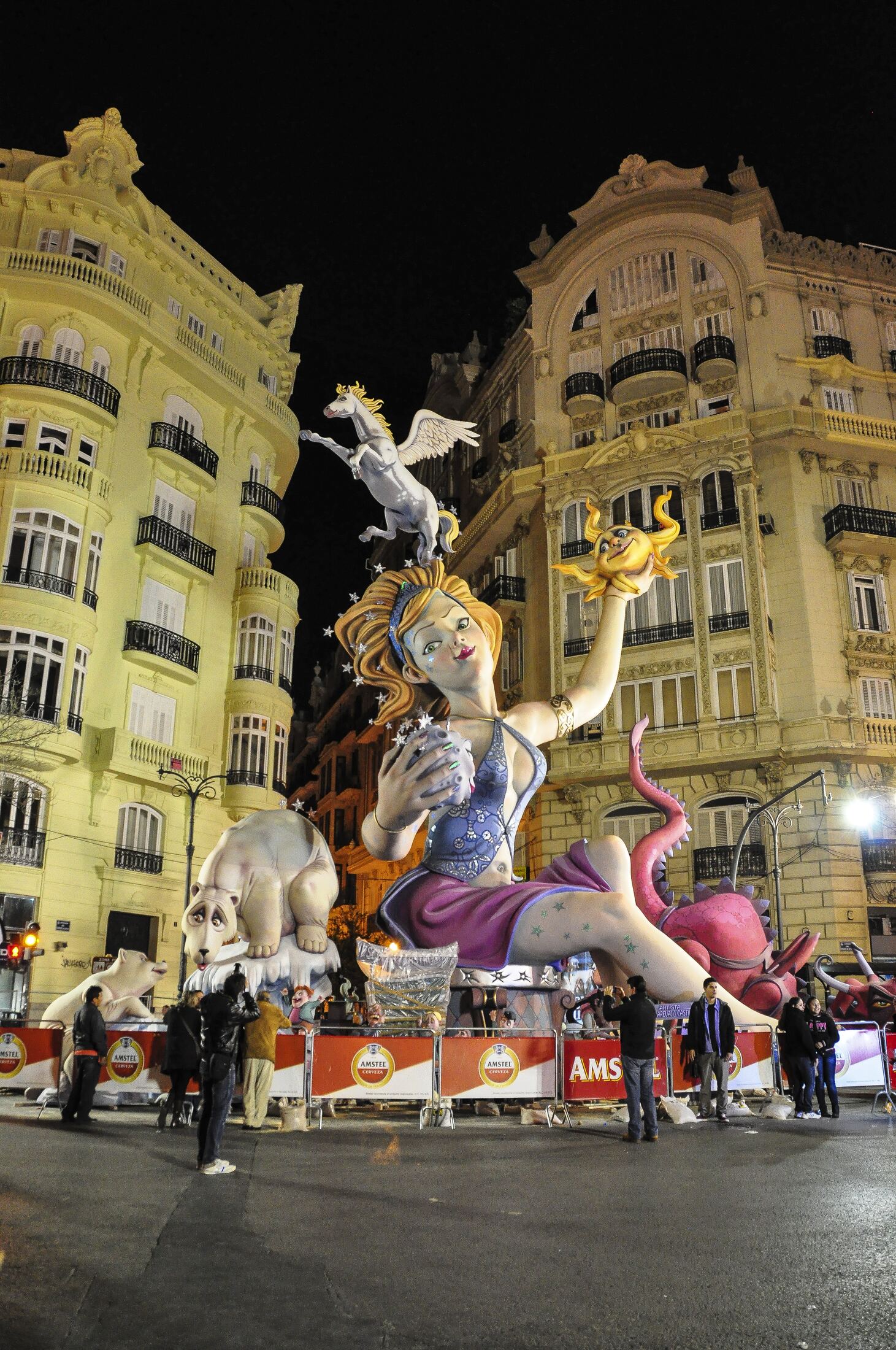 Giant Fallas monument in Valencia